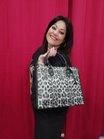 SAC IMPRIMES LEOPARD & GRIS ET NOIR