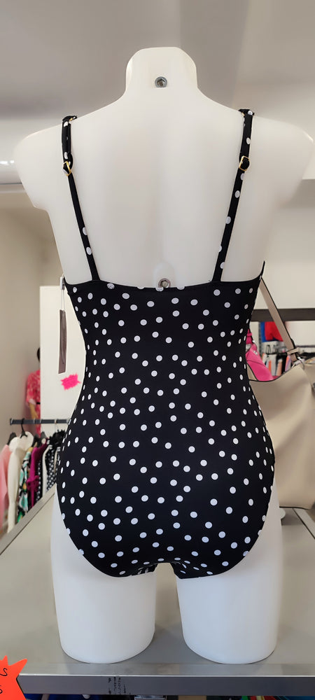 MAILLOT DE BAIN NOIR & PETITS POIS