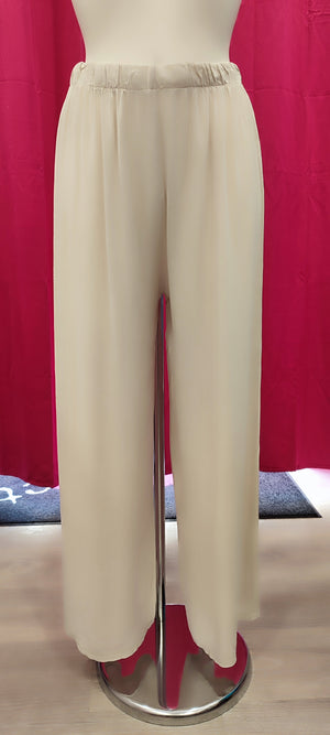 PANTALON LARGE & BEIGE