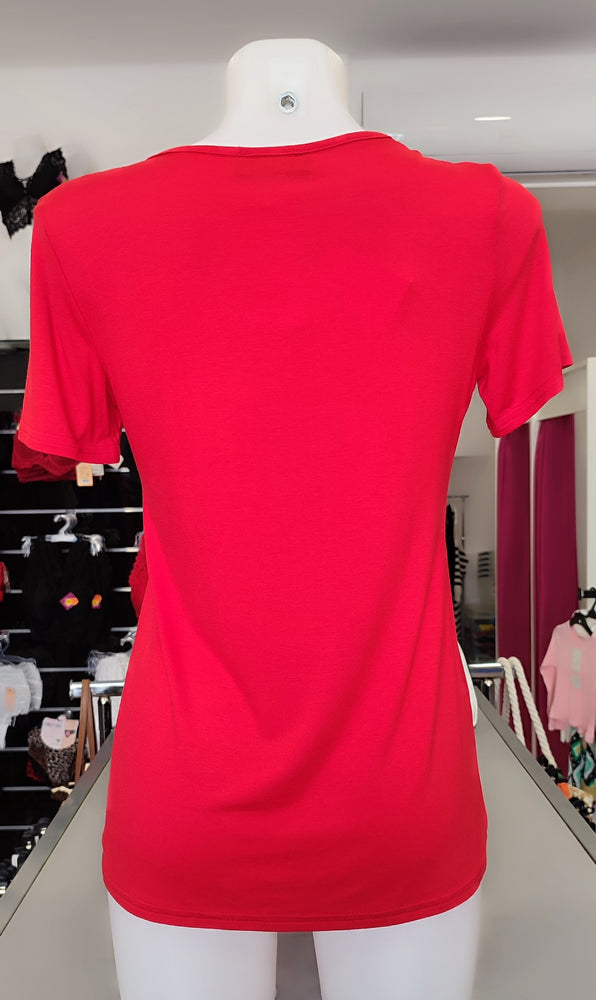 T-SHIRT ROUGE