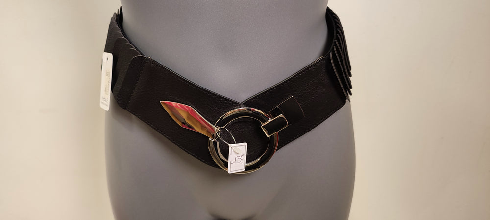 CEINTURE ELASTIQUE LARGE & NOIR