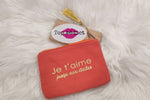 POCHETTE JE T'AIME JUSQU'AUX ETOILES & ORANGE