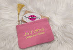 POCHETTE JE T'AIME JUSQU'AUX ETOILES & ROSE