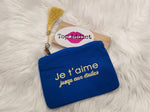 POCHETTE JE T'AIME JUSQU'AUX ETOILES & BLEU ROI