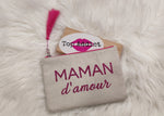 POCHETTE MAMAN D'AMOUR & FUSHIA