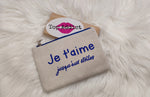 POCHETTE JE T'AIME JUSQU'AUX ETOILES & BLEU ROI