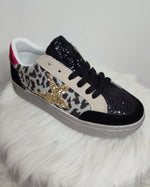 BASKETS LEOPARD & ETOILE PAILLETTES