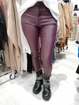 PANTALON HUILE BORDEAUX