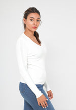 PULL COTELE BLANC & STRASS