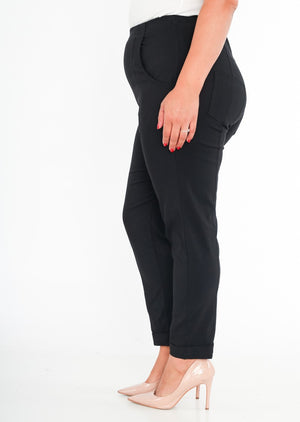 PANTALON NOIR & TAILLE ELASTIQUE