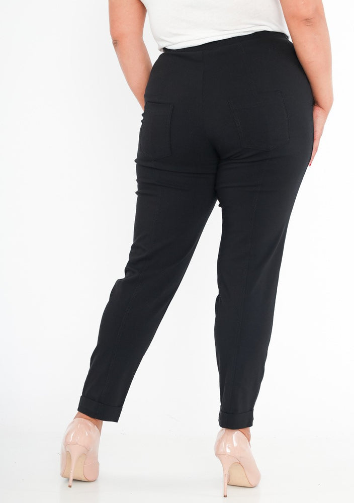 PANTALON NOIR & TAILLE ELASTIQUE